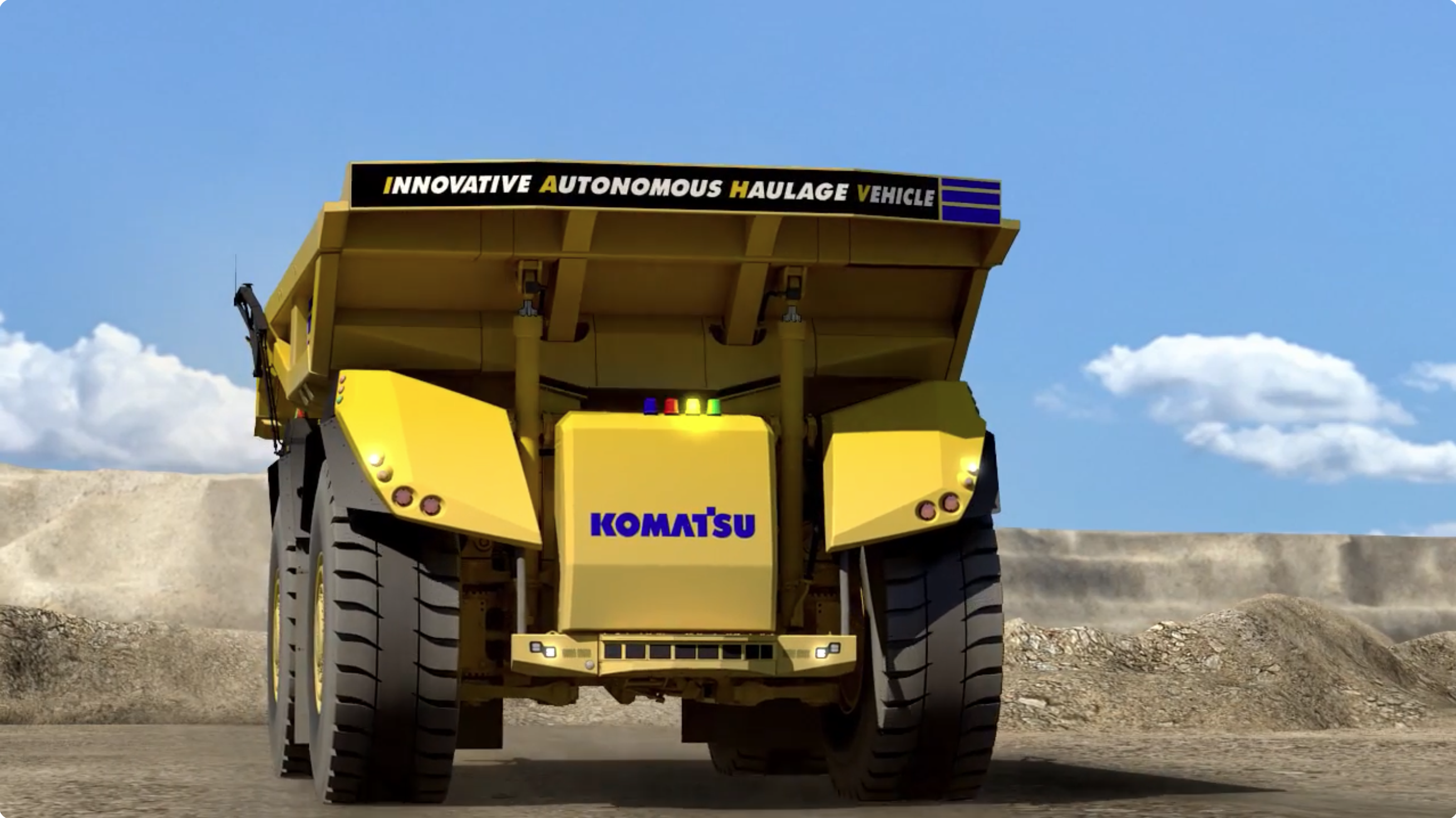 Image source: Komatsu, “Innovative Autonomous Haulage Vehicle,” official video, 2016. https://youtu.be/SNelRmmPpls?si=kW2jJ6ESTaOlivFM